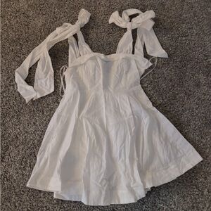 Vici white bow dress